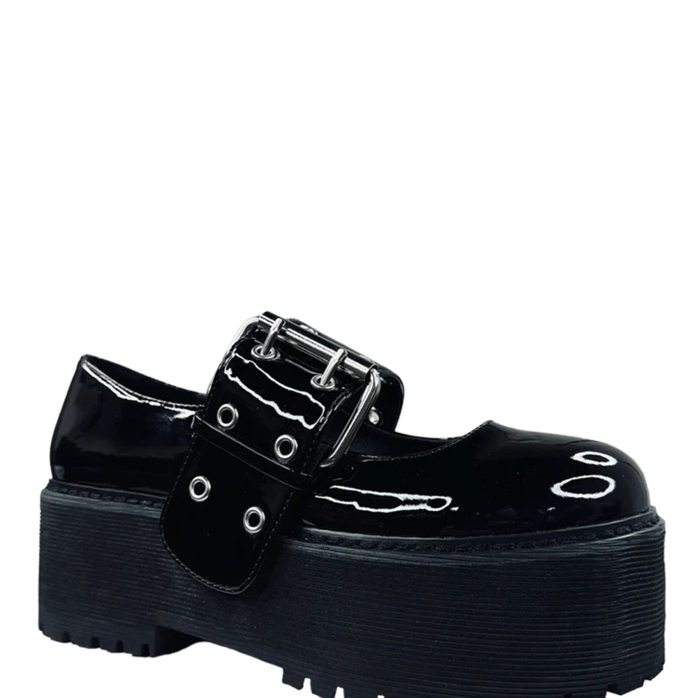 YRU Slayr patent leather platform mary janes NEW IN BOX